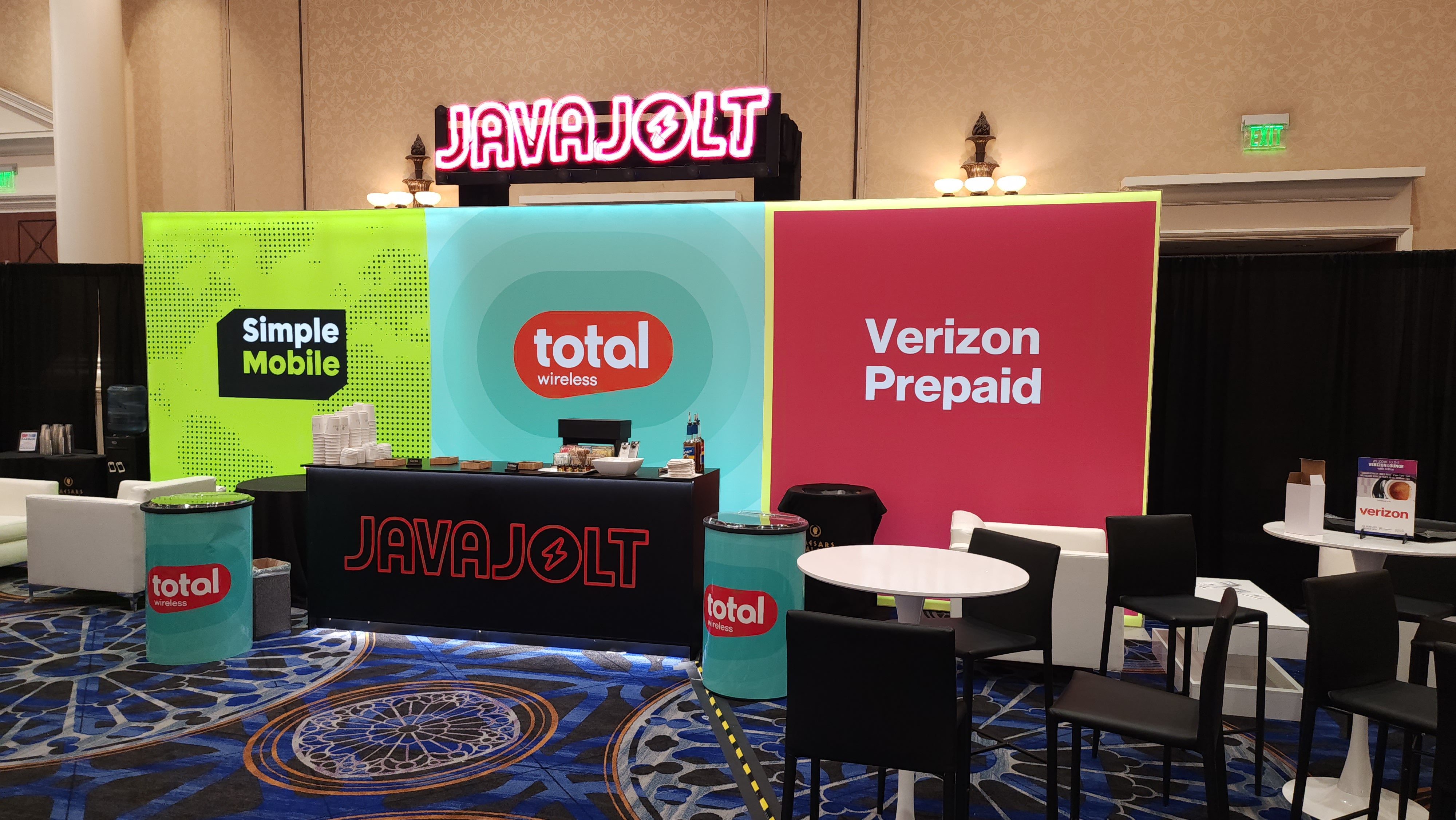Java Jolt branded exhibit